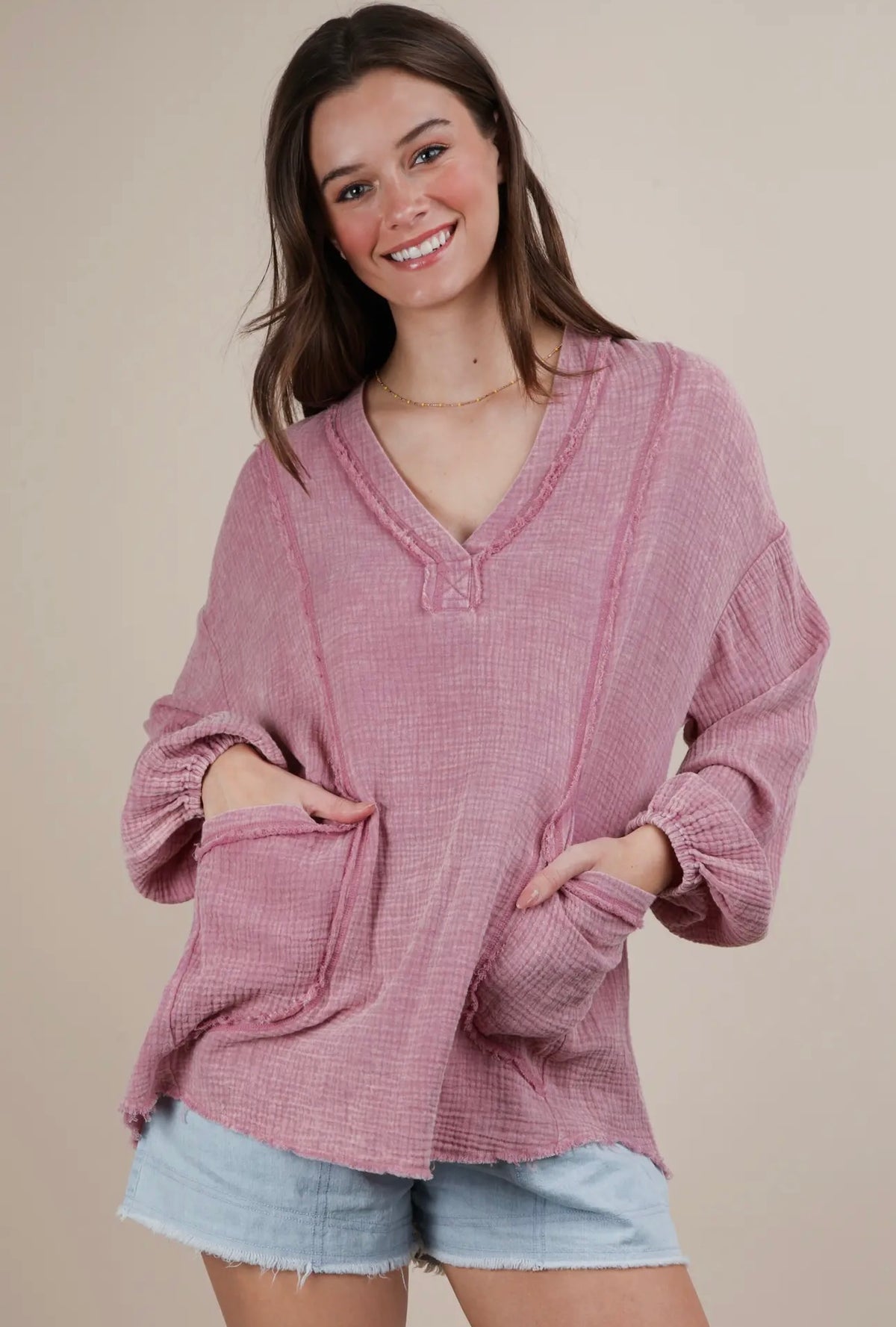 Lennie Washed Cotton Top
